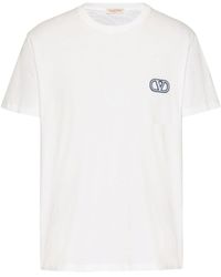 Valentino Garavani - Vlogo Signature Katoenen T-shirt - Lyst