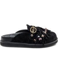 Kurt Geiger - Flache Mules mit Fransen - Lyst