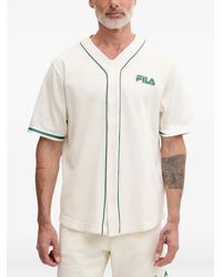Fila - Camicia Statuto Con Profili E Logo - Lyst
