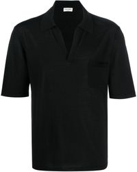 Saint Laurent - Spread-collar Wool Polo Shirt - Lyst