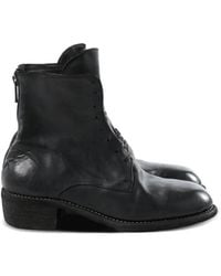 Guidi - Back-Zip Lace-Up Boots - Lyst