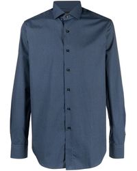 Dell'Oglio - Long-Sleeve Button-Up Shirt - Lyst
