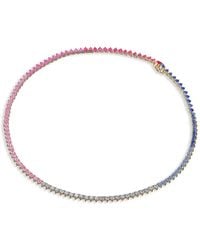 Anabela Chan - 18Kt Vermeil Petite Eternity Heart Necklace - Lyst