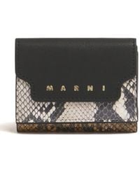 Marni - Cartera con estampado de piel de pitón - Lyst