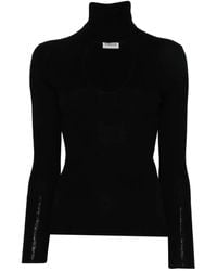 P.A.R.O.S.H. - Cut-Out Wool Sweater - Lyst