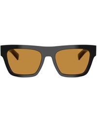 Prada - Sonnenbrille Mit Eckigem Gestell - Lyst