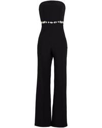 retroféte - Glenda Crystal-Embellished Bandeau Jumpsuit - Lyst