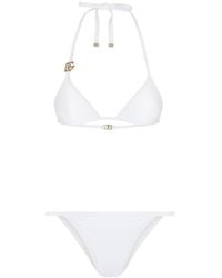Dolce & Gabbana - Bikini triangle à plaque logo - Lyst