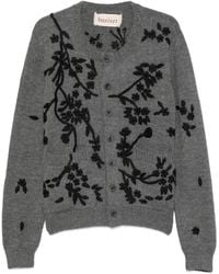 BAZISZT - Floral-Embroidered Cardigan - Lyst