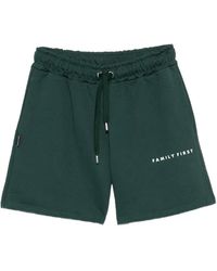 FAMILY FIRST - Box Logo Drawstring Shorts - Lyst