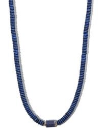 Luis Morais - 14kt Yellow Gold Beaded Lapis Lazuli Choker Necklace - Lyst