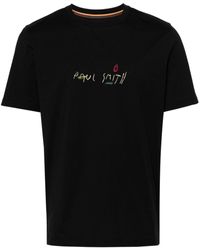 Paul Smith - T-shirt en coton biologique à logo imprimé - Lyst