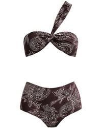 Sessun - Bikini Noué À Une Épaule - Lyst