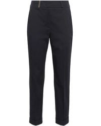 Peserico - Cropped Trousers - Lyst