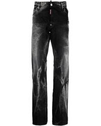 DSquared² - Washed Straight-leg Jeans - Lyst