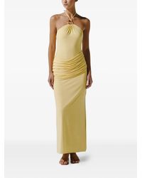 baobab noel embellished maxi dress BAOBAB | Noel Maxi Dress | Women's Yellow Embellished Square Neck Maxi Dress | Elegant Evening Wear