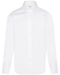 Barba Napoli - Spread-Collar Long-Sleeve Shirt - Lyst