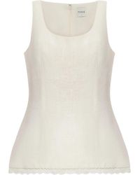 Posse - Effi Lace-Trim Top - Lyst