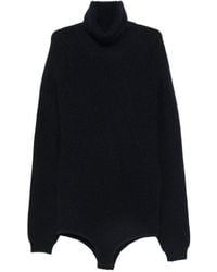 N°21 - Ribbed-Knit Roll-Neck Bodysuit - Lyst