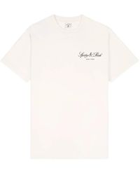 Sporty & Rich - Vendome Logo T-Shirt - Lyst
