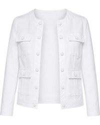 L'Agence - Yari Collarless Jacket - Lyst