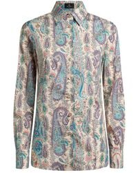 Etro - Cotton Elastane Shirt - Lyst