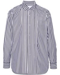 Sacai - Pintuck-detailing Striped Shirt - Lyst