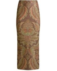 Etro - Paisley-Pattern Midi Skirt - Lyst