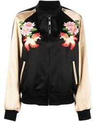 Junya Watanabe - Floral-embroidered Bomber Jacket - Lyst