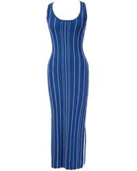 Hevron - Rose Knit Striped Ribbed-Knit Dress - Lyst