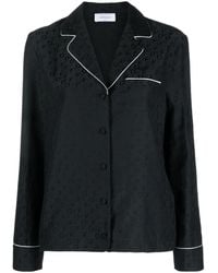 Off-White c/o Virgil Abloh - Logo-Jacquard Satin Pyjama Shirt - Lyst