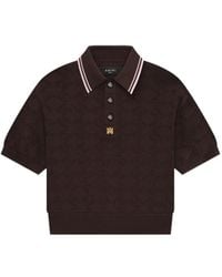 Amiri - Ma Quad Monogram-Pattern Polo Shirt - Lyst