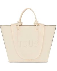 Tous - Sac Cabas Embossé À Anse Nouée - Lyst
