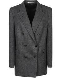 Tagliatore - Herringbone Double-Breasted Blazer - Lyst