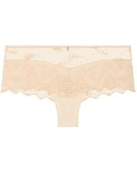 Aubade - Antique Lights Lace-Embroidered Briefs - Lyst