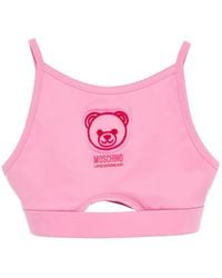 Moschino - Teddy Bear-Embroidered Bra - Lyst