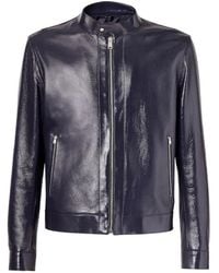 Fendi - Shiny Leather Blouson - Lyst