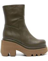Paloma Barceló - Leonor 80Mm Ankle Leather Boots - Lyst