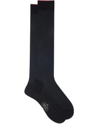 Gallo - Ribbed Cotton Socks - Lyst