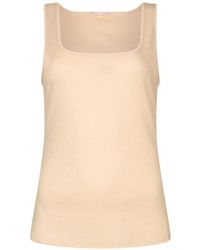 Liu Jo - Logo-Embroidered Scoop-Neck Tank Top - Lyst