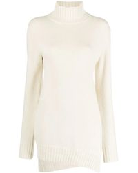 Jil Sander - Pullover Mit Asymmetrischem Saum - Lyst