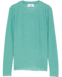 Niu - Round Neck Glitter Top - Lyst