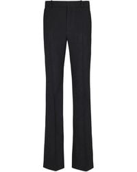 Balmain - Darted Wool Trousers - Lyst