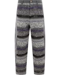 VITELLI - Broek Met Contrasterend Vlak - Lyst
