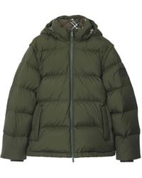 Burberry - Doudoune À Manches Détachables - Lyst