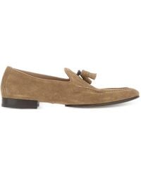 Doucal's - Tassel-Detail Suede Loafers - Lyst