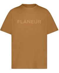 flâneur - T-Shirt mit Logo-Print - Lyst