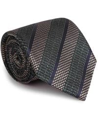 ZEGNA - Corbata de seda a rayas - Lyst