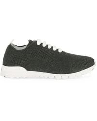 Kiton - Cashmere-Knit Lace-Up Sneakers - Lyst