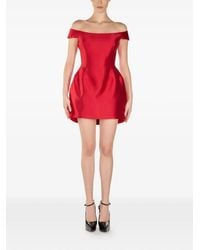 ARAFTU - Off-Shoulder Mini Dress - Lyst
